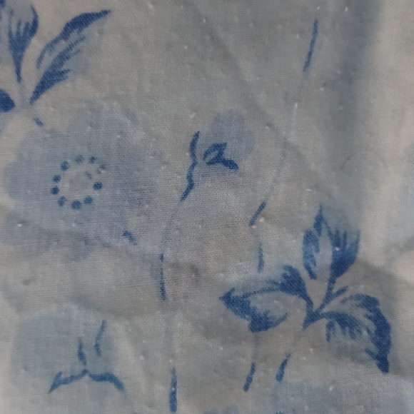 $4 Add-on Blue Floral Fitted Sheet - Single/Twin Bed (Fitted Only) - Picture 3 of 3
